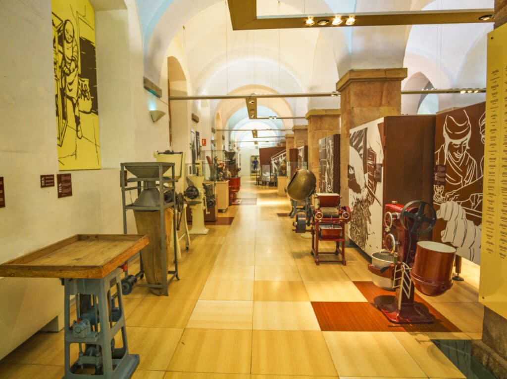 View of the different machineries inside the Museu de la Xocolata