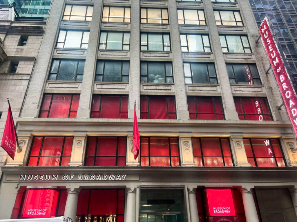 Exterior view of the Museum of Broadway