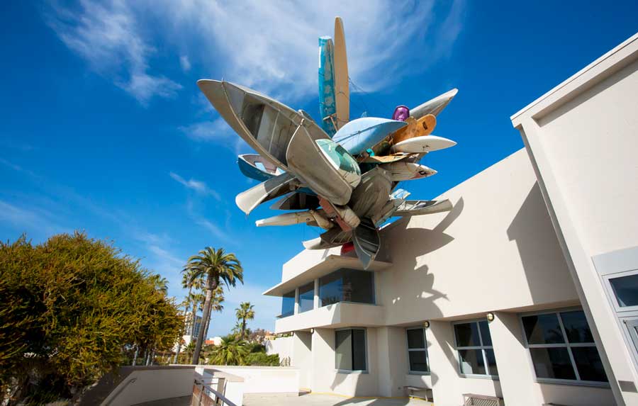 An artwork outside the Museum of Contemporary Art