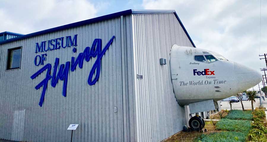 View from the Museum of Flying from the outside