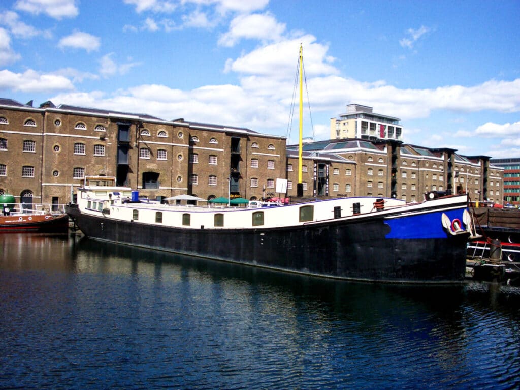 View at the entrance of the Museum of London Docklands