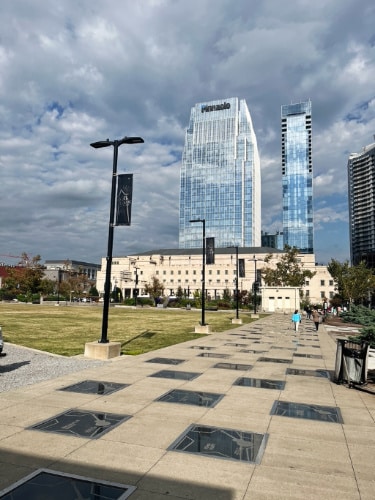 View at the Music City Walk of Fame