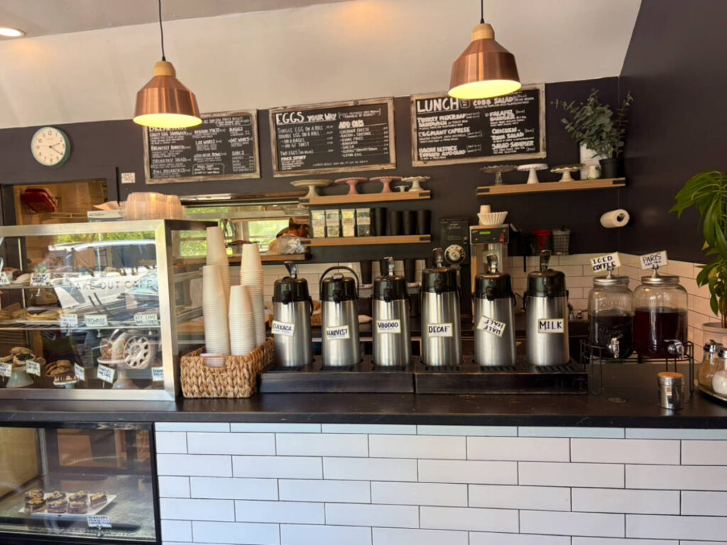 View inside Nana’s Take Out Cafe