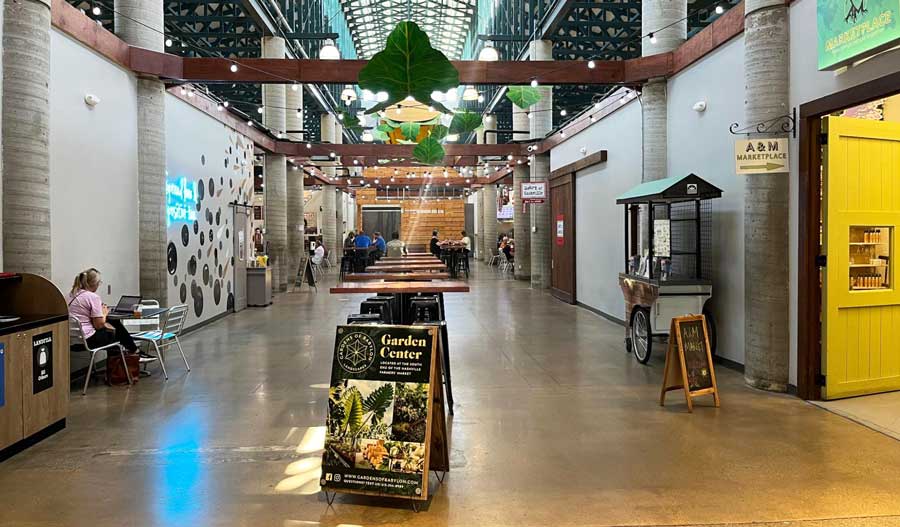View from the inside of Nashville Farmers’ Market