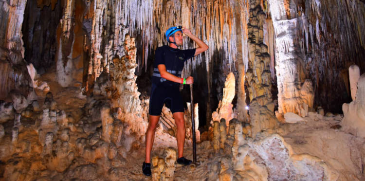 Travel Lemming founder, Nate Hake posing for a photo in Rio Secreto