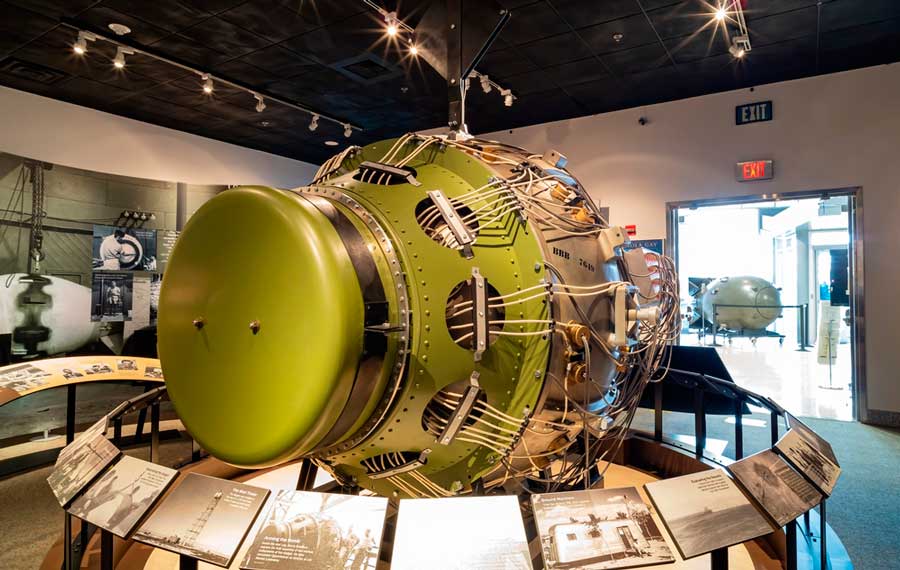 View from the inside of National Atomic Testing Museum