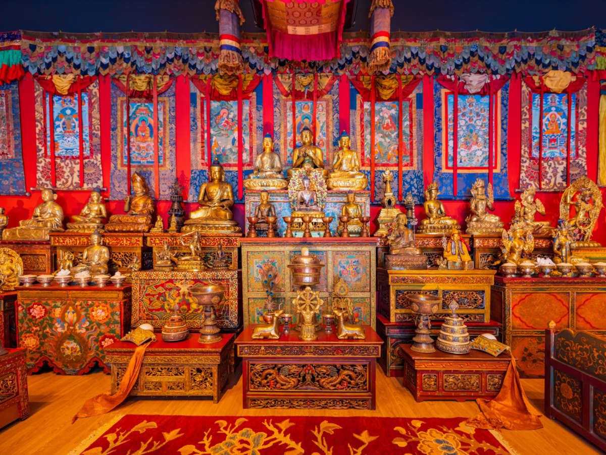 A Buddha exhibit at the National Museum of Asian Art
