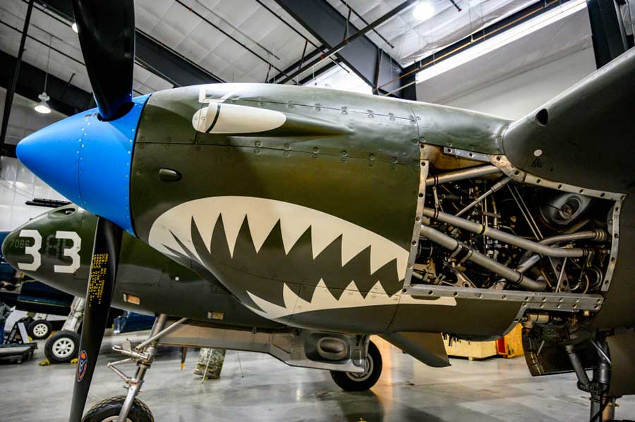 Aircrafts inside the National Museum of World War II Aviation