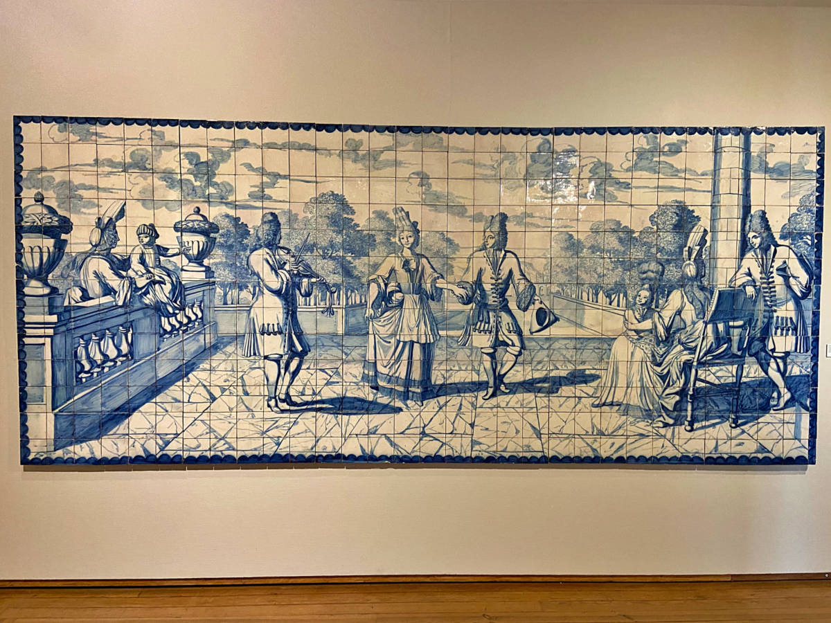 Art piece at National Tile Museum in Lisbon