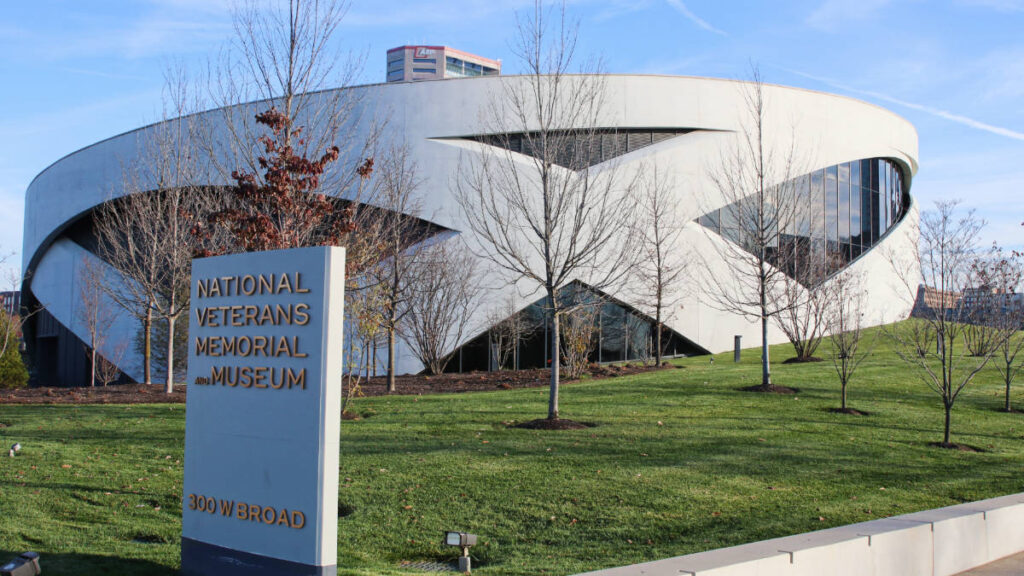 The National Veterans Memorial and Museum building from the outside