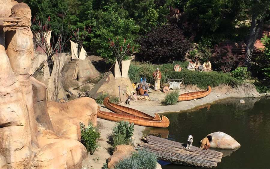 View of the Native American Disney exhibit