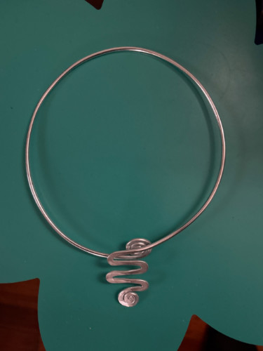 A necklace bought from Batalha Craft Market 