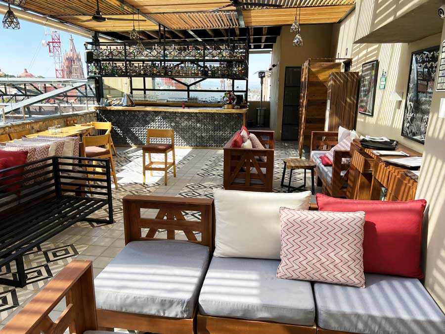 View of a dining area in Nena Hotel Boutique
