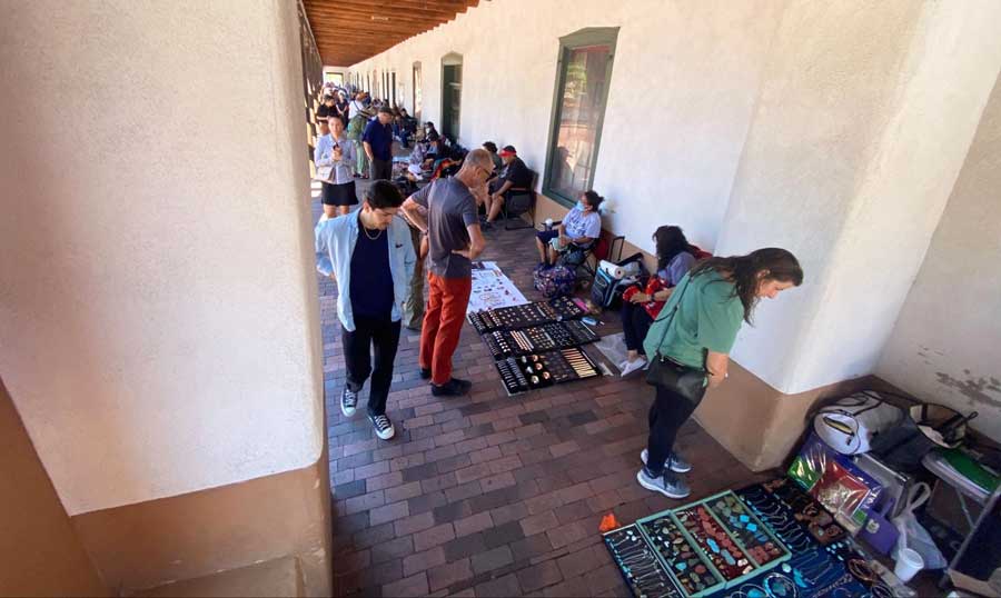View from the outside of the New Mexico History Museum