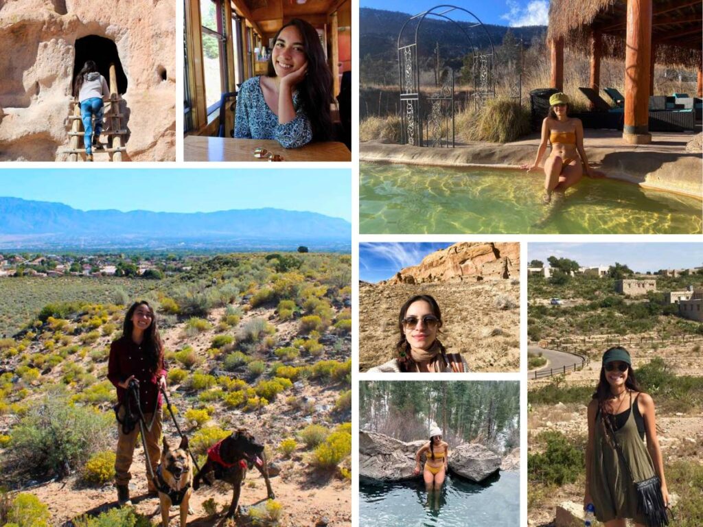 A photo collage of New Mexico writers