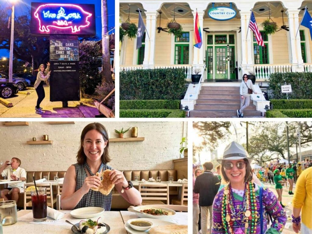 A photo collage of New Orleans, Louisiana writer