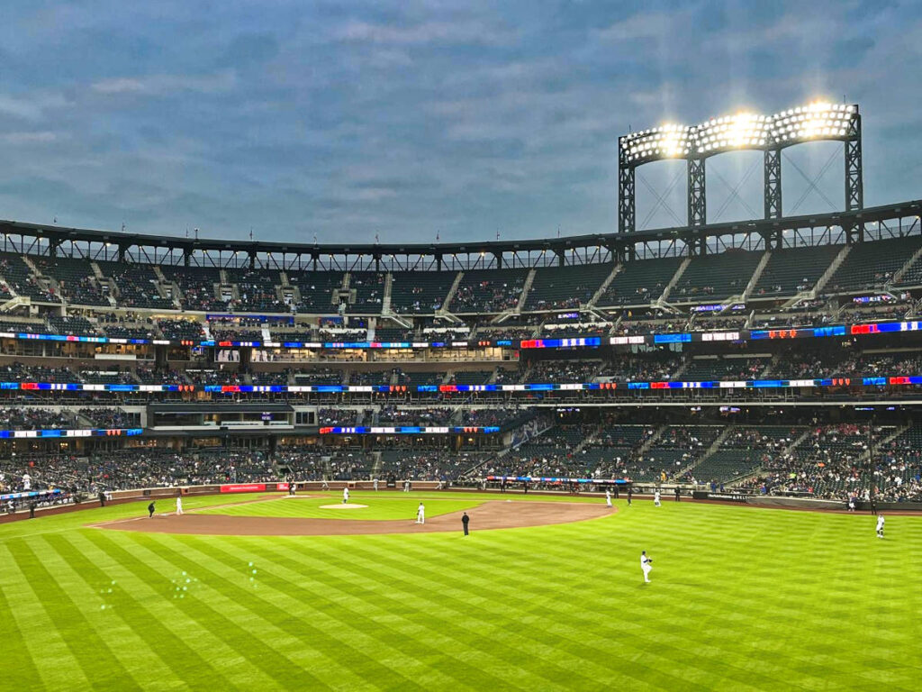 View of the New York Mets Seasonal Game from the bleachers of Citi Field