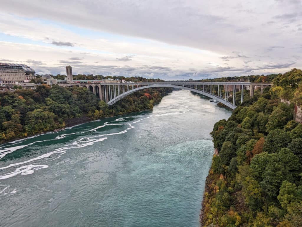 Overlooking view of the Niagara Falls State Park