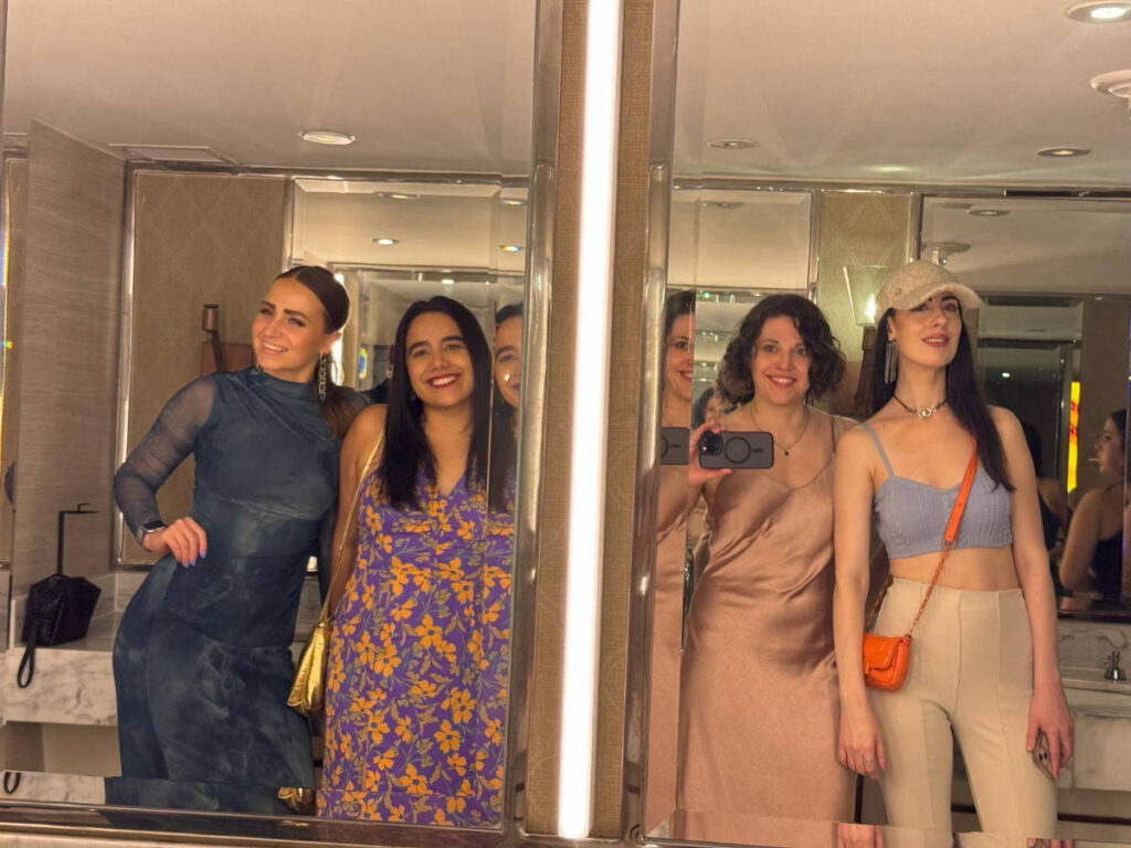 The author, Niamh Hayes with her friends