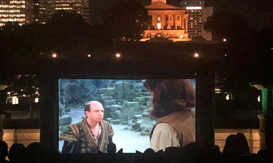 View of people while watching a movie at Nightlight 615
