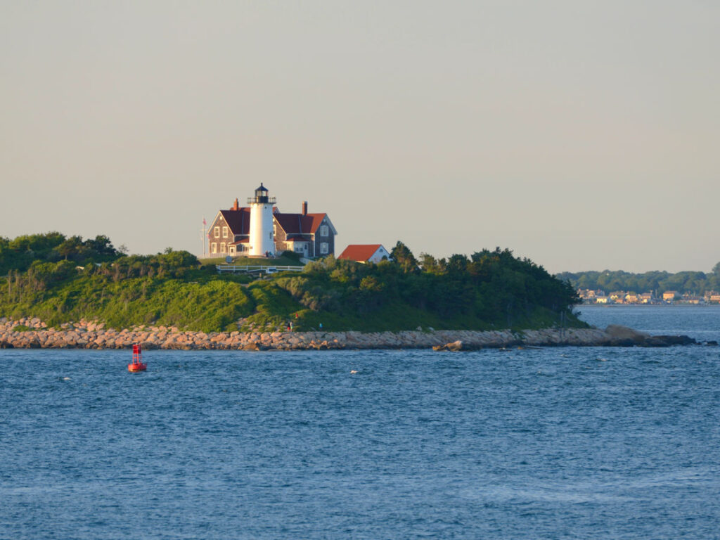 View of Nobska Lighthouse seen from a distance
