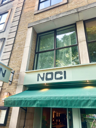 Exterior view of the Noci restaurant