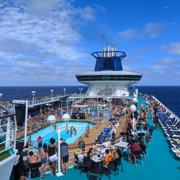 People interacting at the Nomad Cruise Boat