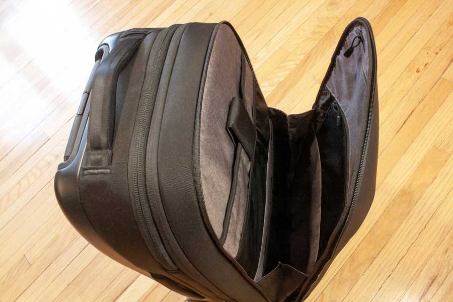 The Nomatic Navigator Carry On front compartment