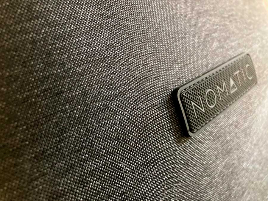 Close up view of the exterior fabric of Nomatic Navigator Lite Backpack