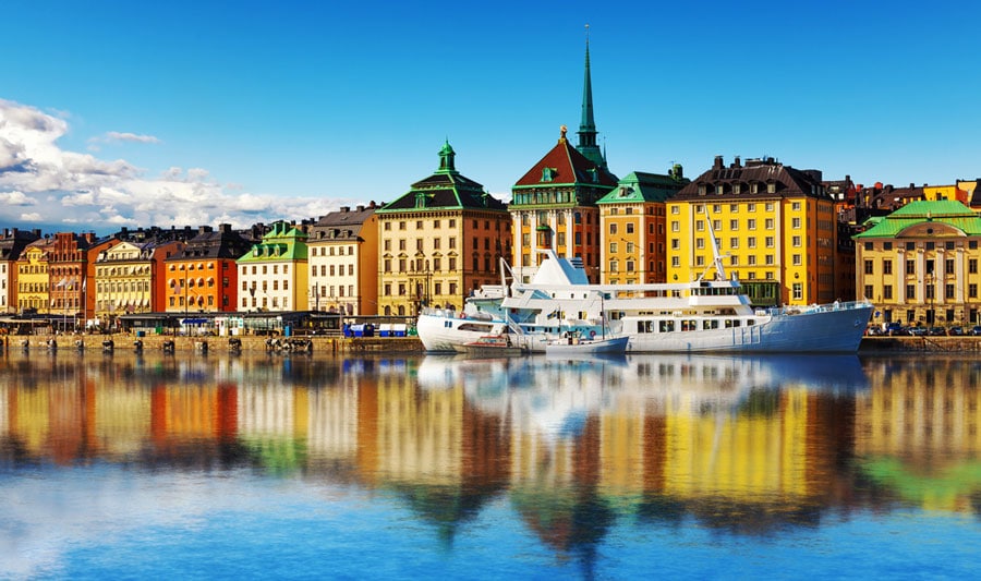 View of the Old Town in Stockholm