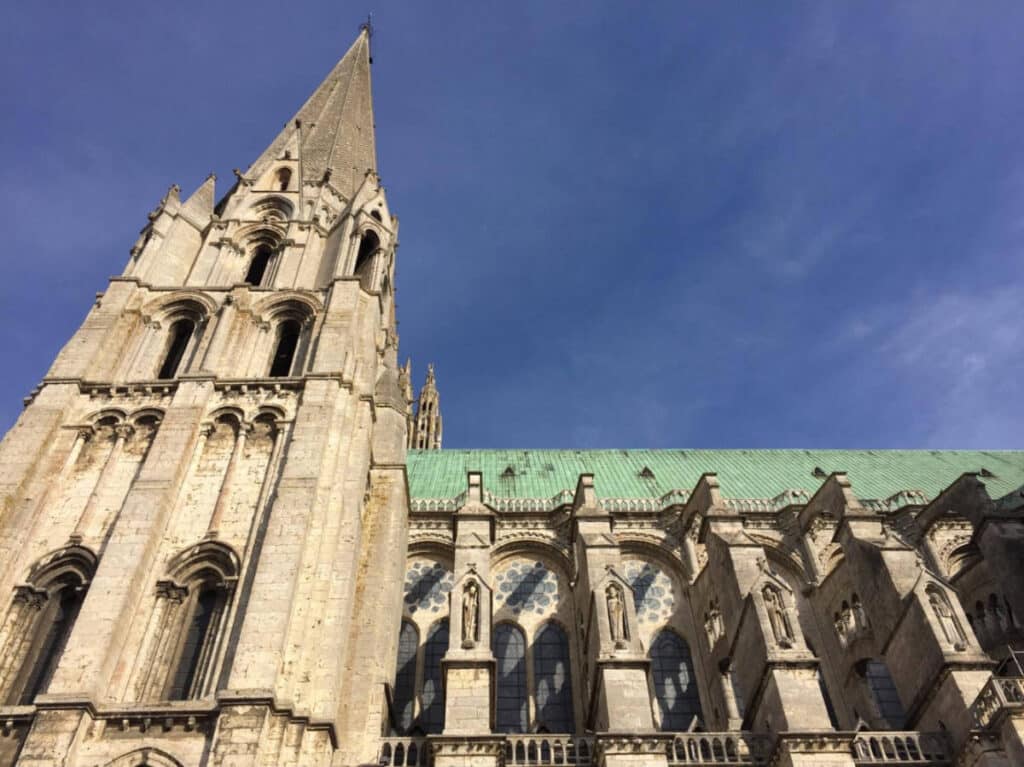 The Notre Dame de Chartres from the outside