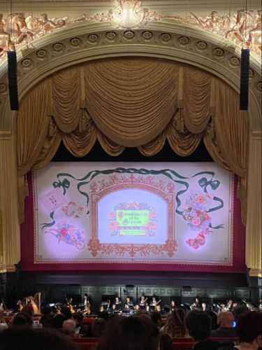 View during the Nutcracker Ballet in San Francisco