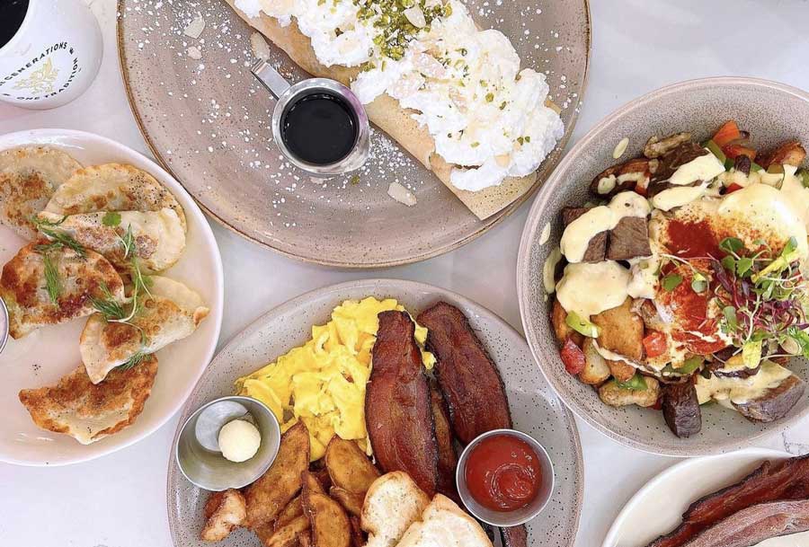 View of dishes served in OEB Breakfast Co.