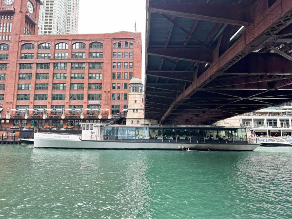 The Odyssey Cruise Chicago on the Chicago River