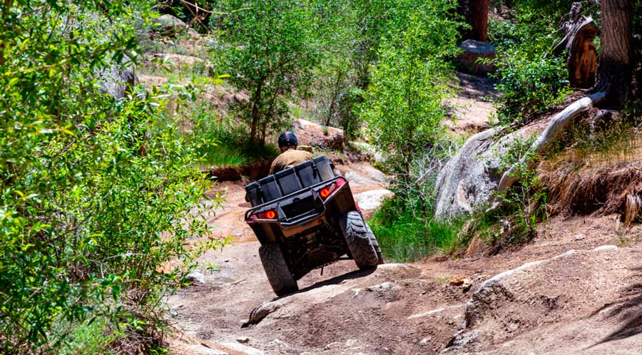 A man enjoying off-roading in Idaho Springs