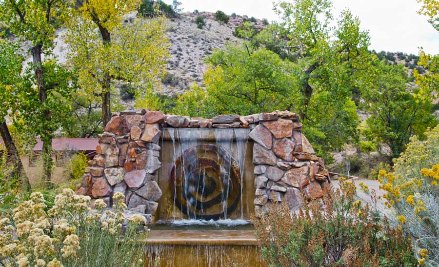 Scenic view from the Ojo Caliente Hot Springs