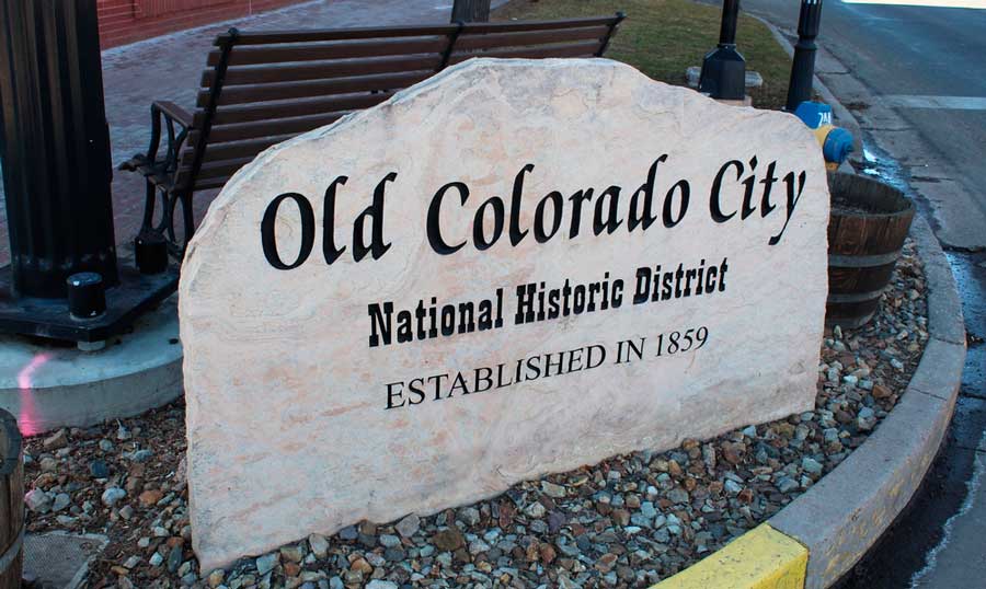 The Old Colorado City signage