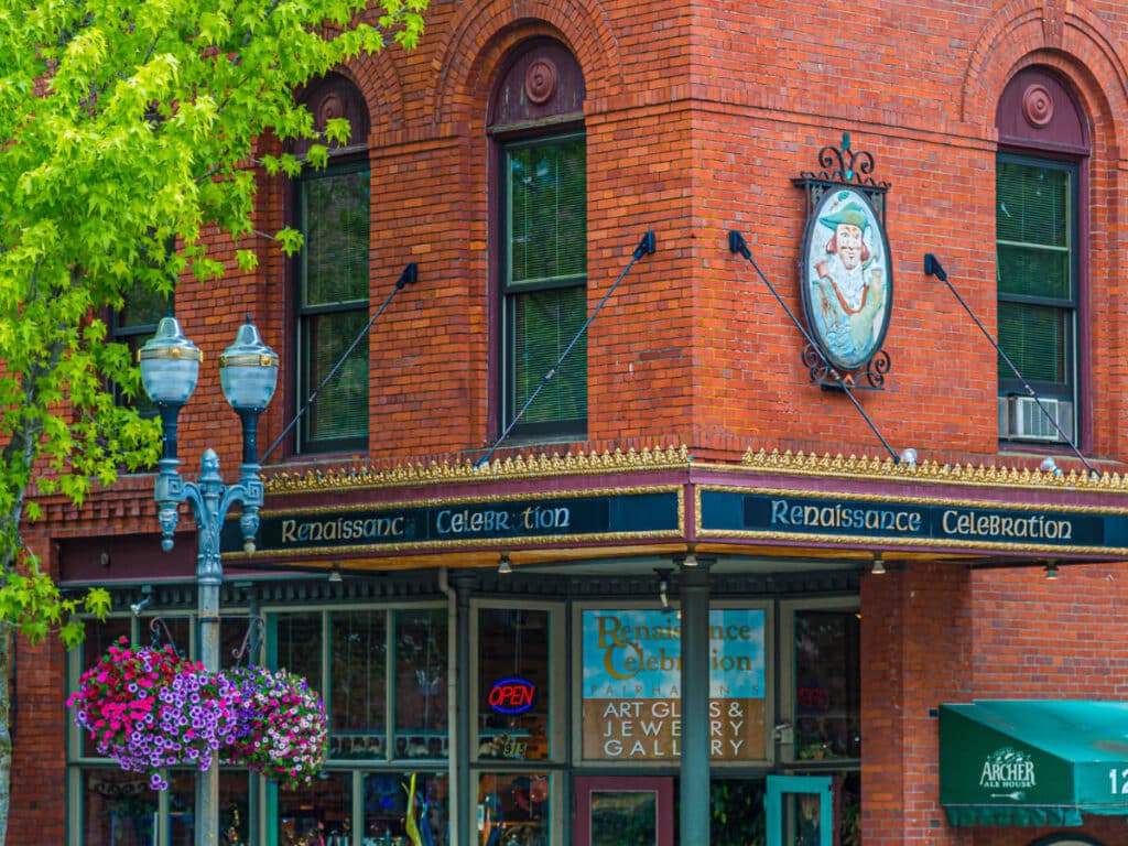 View of a store at the Old Fairhaven