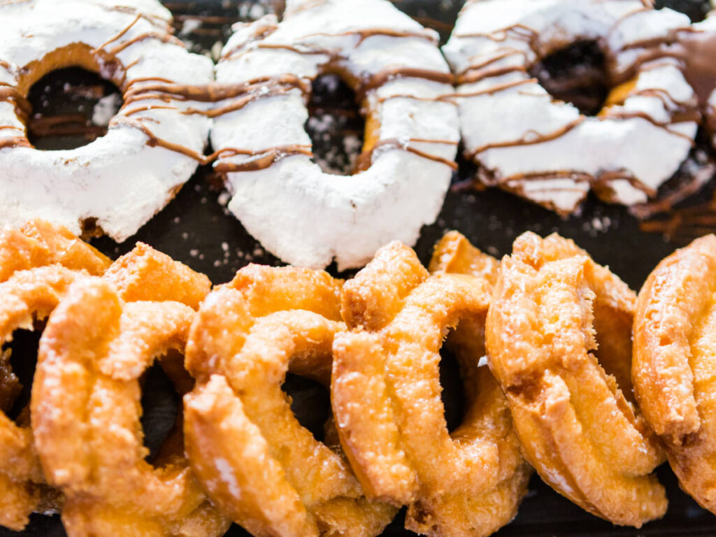 Close up view of Old-Fashioned Donuts