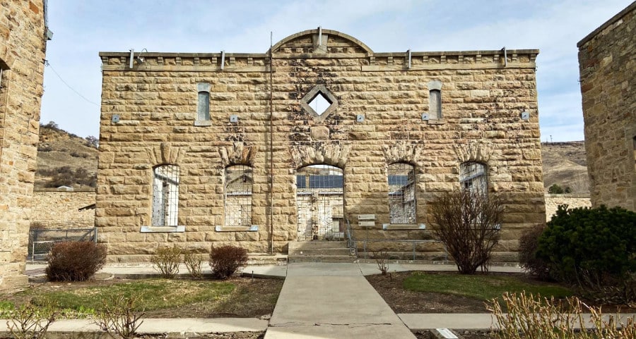 The historical building of Old Idaho State Penitentiary