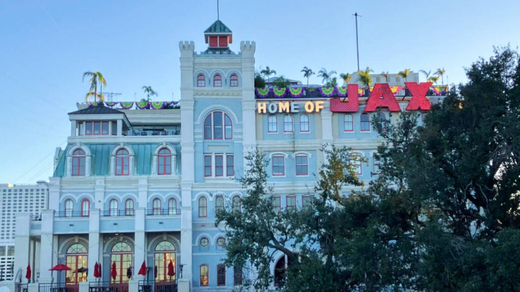 The Old Jax Brewery building from the outside