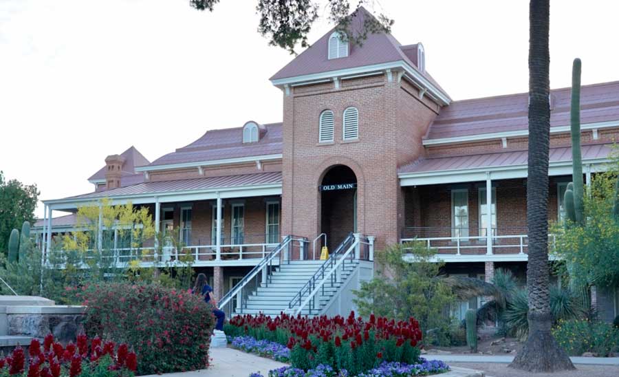 The Old Main from the outside in University of Arizona