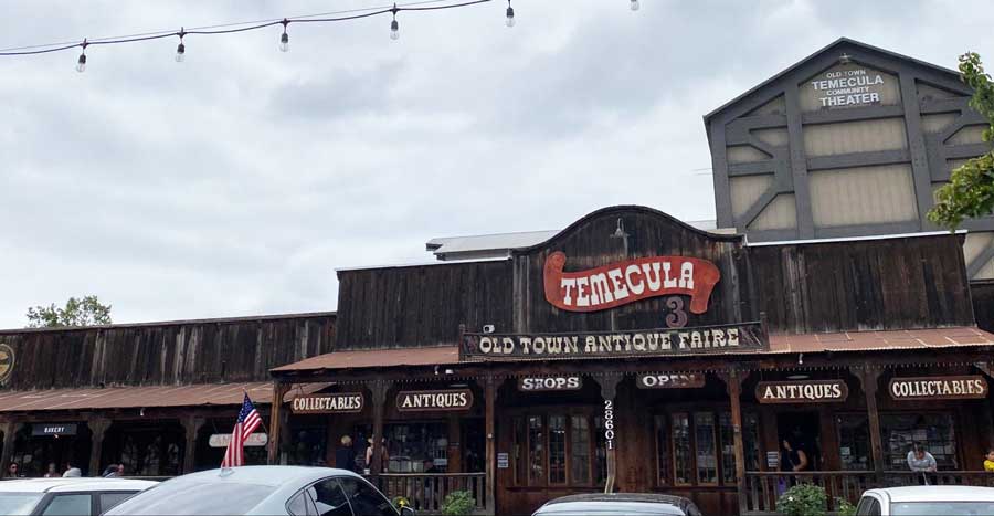 The Old Town Antique Faire from the outside