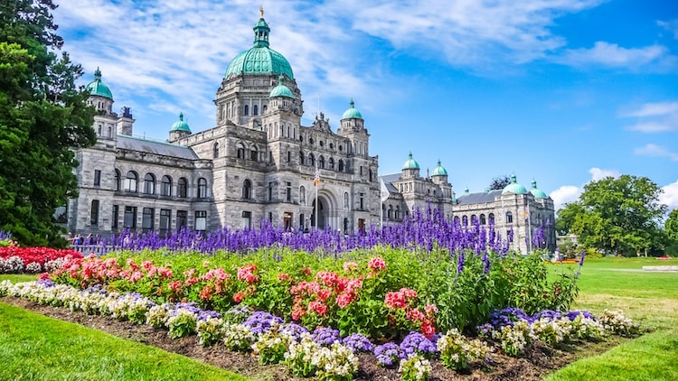 View of The capital building in Victoria, British Columbia