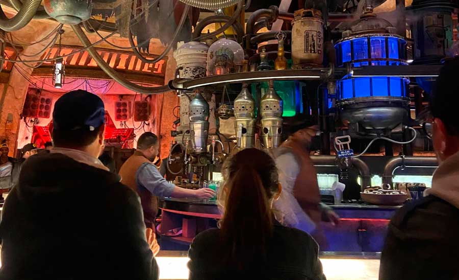 People taking their order in Olga’s Cantina