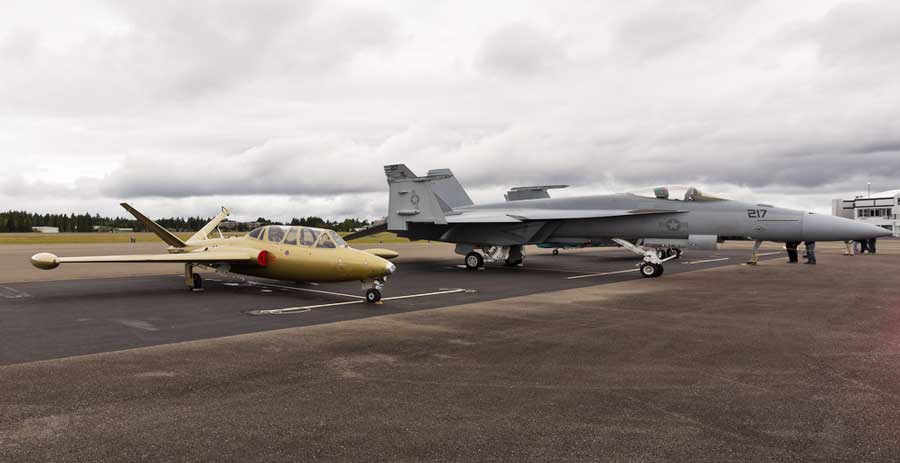 Some of the planes displayed at the Olympic Flight Museum