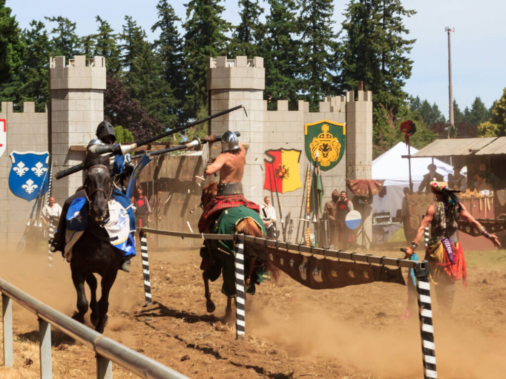 View during the Oregon Renaissance Faire in Portland