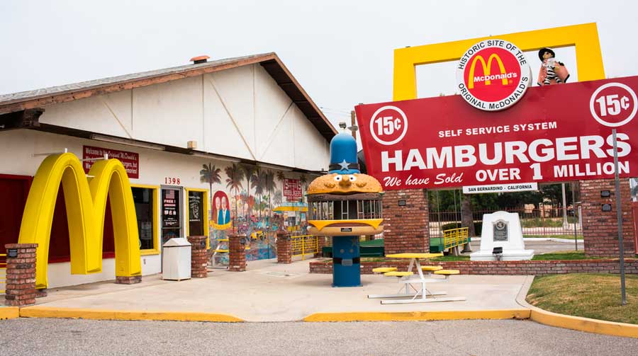 View from the First Original McDonald's Museum in San Bernardino