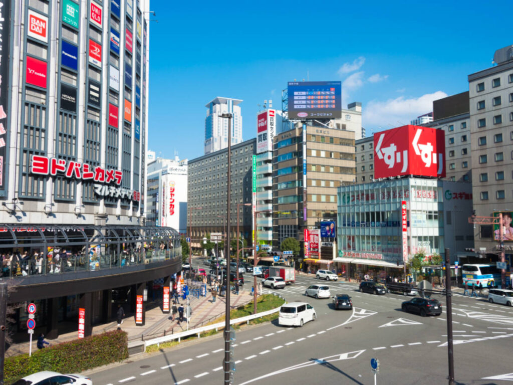 Cityscape near Osaka Station in Umeda
