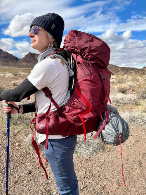 Fit of the Osprey Aura AG LT on Skycie